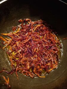 Fried onions in ghee