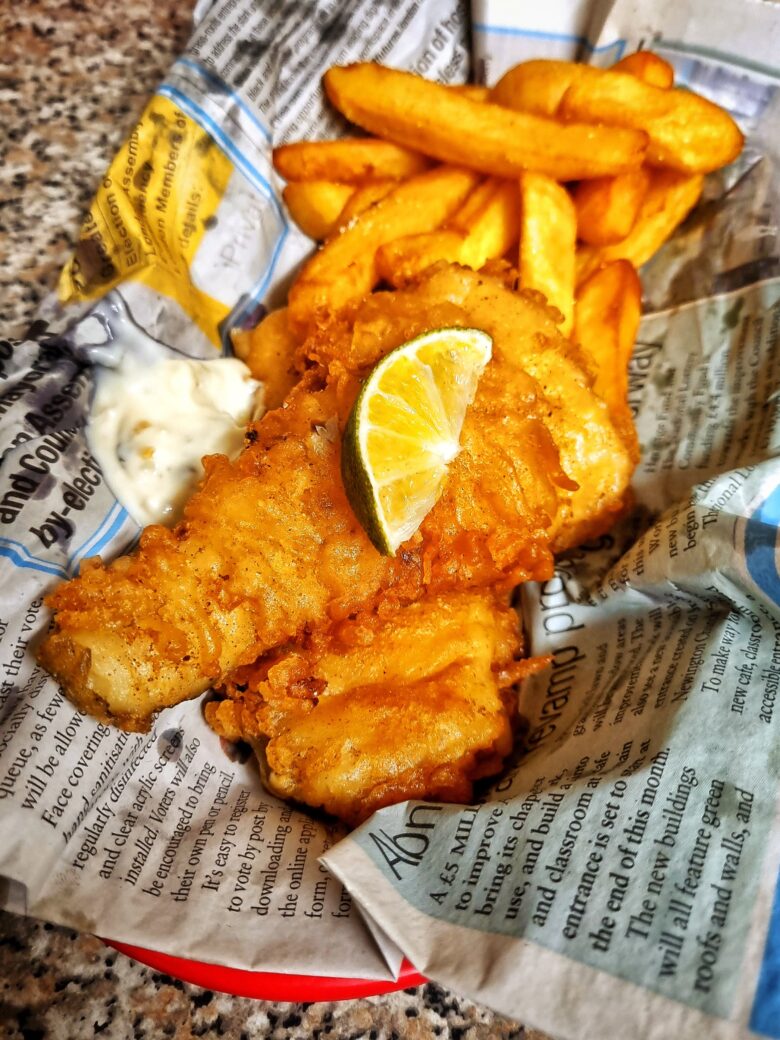 GingerBeer Battered Fish and Chips