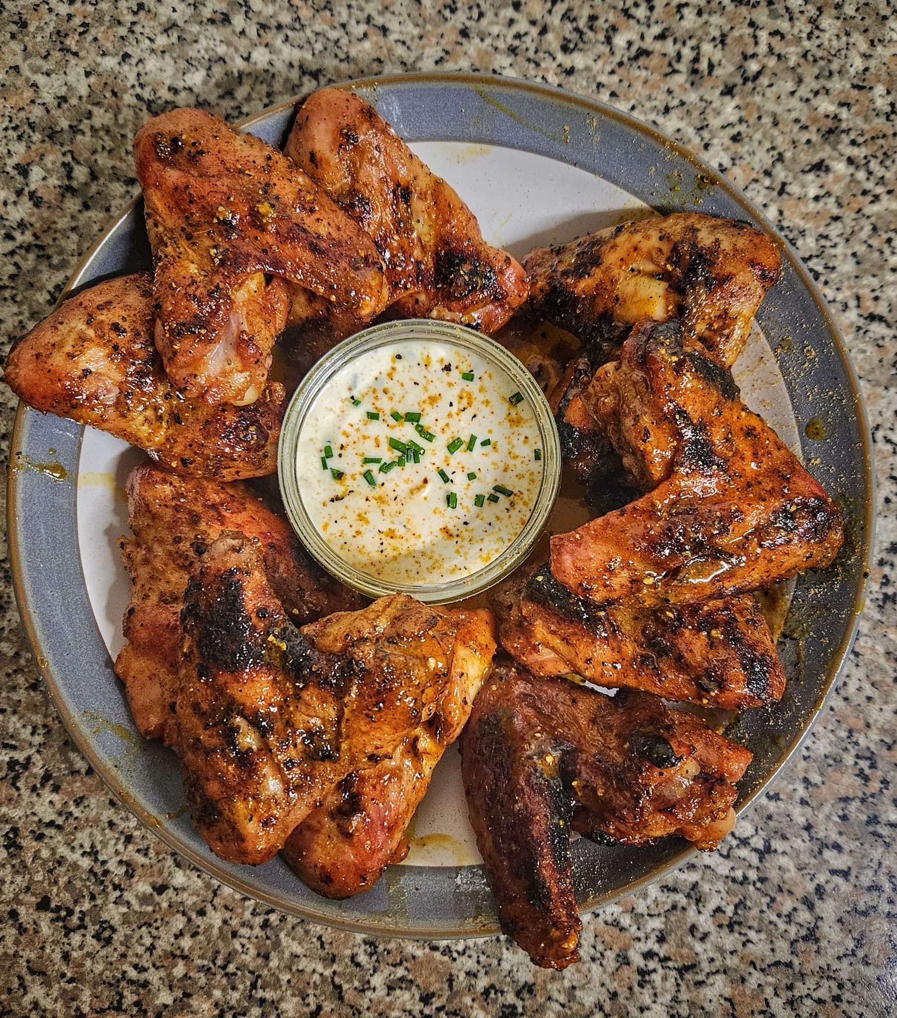 Grilled Lemon pepper wings